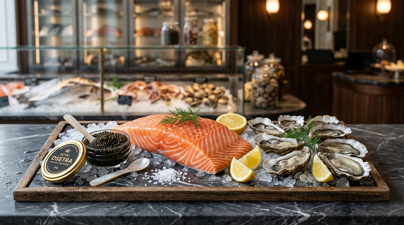 Gourmet Seafood Display